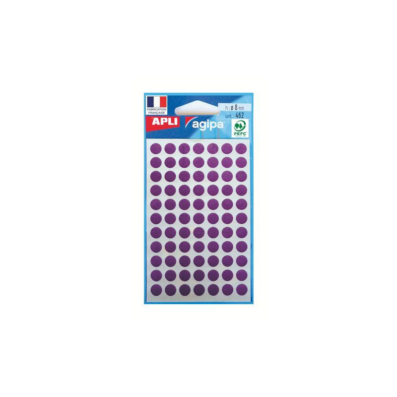 Lot De 3 Sachets étiquettes Gommettes Agipa - 462 étiquettes Par Sachet - Noires, Neuves