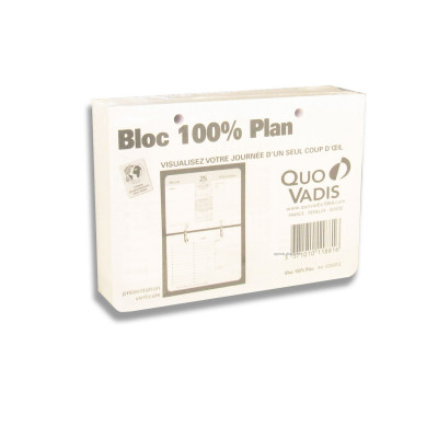 Recharge bloc QUOVADIS 100% plan