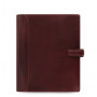 Organiseur FILOFAX A5 23,4x20,3cm LOCKWOOD GRENAT cuir de buffle - 1 semaine sur 2 pages VERTICAL