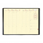 Agenda QUOVADIS MINISTRE Prestige cuir vachette lisse Luna taupe 16x24cm - 1 semaine sur 2 pages