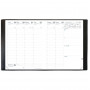 Agenda QUOVADIS PRESIDENT cuir vachette lisse Luna taupe 21x27cm - 1 semaine sur 2 pages