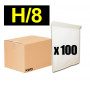 100x Enveloppes à bulles (H) - 290x370cm - BLANC