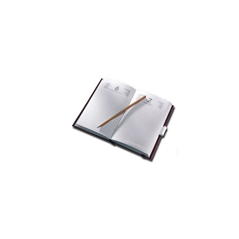 Agenda Journalier De Chantier Oberthur 2026 - Format 15x9 Cm, Couverture PVC, élastique, 1 Jour Par Page
