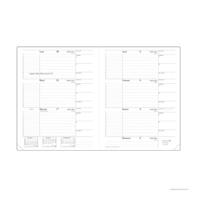 Recharge pour agenda QUOVADIS LE PRINCIPAL format 18x24cm