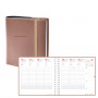 Agenda QUOVADIS TIME&LIFE MEDIUM cuivre Septembre - 16x16cm - 1 semaine sur 2 pages