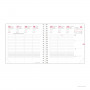 Recharge agenda QUOVADIS TIME&LIFE MEDIUM Septembre - 16x16cm - 1 semaine sur 2 pages