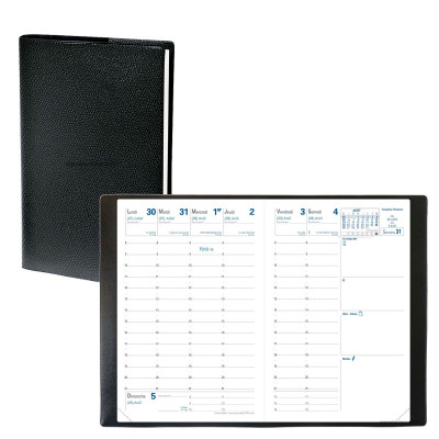 Agenda semainier de poche QUOVADIS Universitaire 10 x 15 cm - 1 semaine sur 2 pages