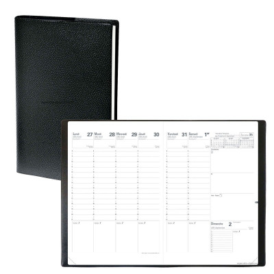 Agenda QUOVADIS Planning SD 18 x 24 cm 16 mois -  1 semaine sur 2 pages