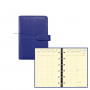 Agenda organiseur QUOVADIS TIMER 14 Prestige VERONA - 8x12cm - INDIGO - 1 semaine sur 2 pages horizontal