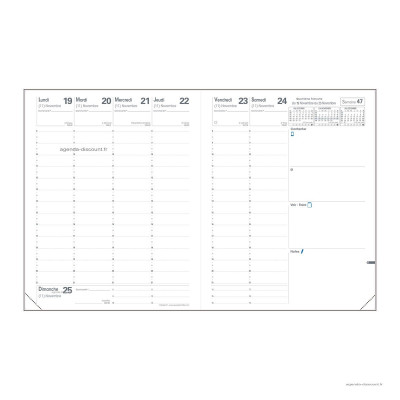 Recharge pour agenda QUOVADIS President format 21x27cm