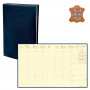 Agenda QUOVADIS PRESIDENT Prestige cuir pleine fleur Montebello bleu marine 21x27cm - 1 semaine sur 2 pages