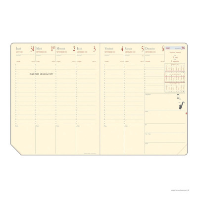 Recharge pour agenda QUOVADIS President Prestige format 21x27cm