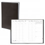 Agenda QUOVADIS MINISTRE - 16x24cm  - 1 semaine sur 2 pages couverture TOSCANA NOIR