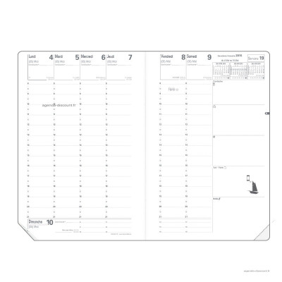 Recharge pour agenda QUOVADIS MINISTRE format 16x24cm