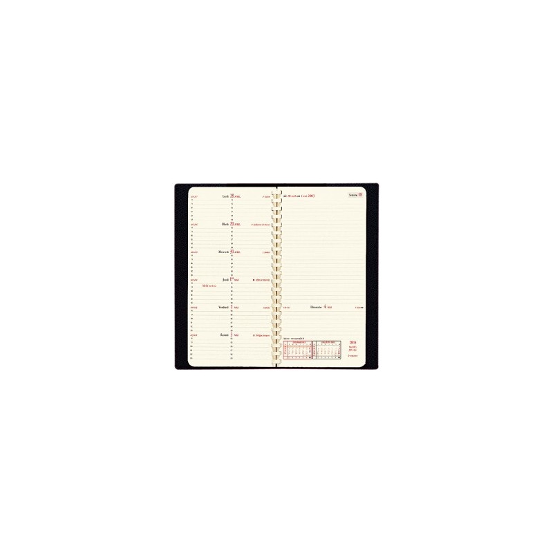QUO VADIS Club Répertoire 17 – Format Mini 8,8x17 Cm Rouge Cerise, Année 972064Q