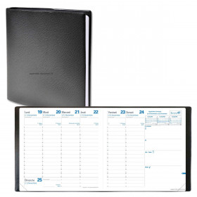 Agenda Perpétuel de Caisse - 1 jour par page - 14 x 22 cm - noir - Lecas  Pas Cher