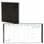 Agenda QUOVADIS EXECUTIF - 16x16cm  - 1 semaine sur 2 pages couverture TOSCANA NOIR