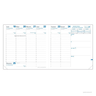 Recharge pour agenda QUOVADIS EXECUTIF format 16x16cm