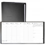 Agenda QUOVADIS Direction® couverture Impala noir 24x24cm - 1 semaine sur 2 pages