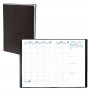 Agenda QUOVADIS AFFAIRES - 10x15cm  - 1 semaine sur 2 pages couverture TOSCANA NOIR