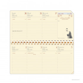 Agenda Journalier 2024 - 210 x 290 mm - 1 jour sur 2 pages BREPOLS Bremax  002