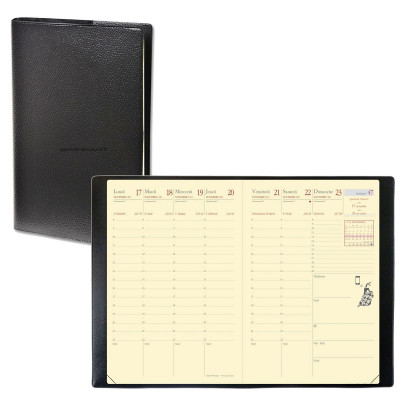 Agenda Affaires «Prestige» QUOVADIS 10 x 15 cm - 1 semaine sur 2 pages