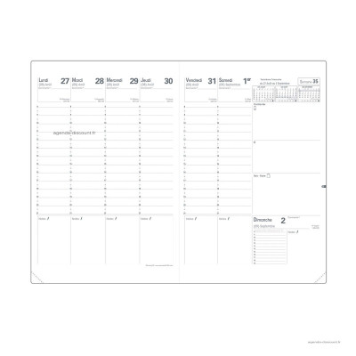 Recharge pour agenda QUOVADIS PLANNING SD format 18x24cm