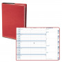 Agenda QUOVADIS PLAIN - 10x15cm  - Mensuelle couverture CLUB ROUGE CERISE avec répertoire