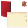 Agenda de poche QUOVADIS AFFAIRES Prestige avec répertoire couverture Montebello rouge 10x15cm - 1 semaine sur 2 pages