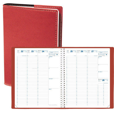 Agenda 2024 BREPOLS Caravelle T Carré 13.3x21 cm - Réglure travers - 1 jour  par page