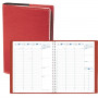 Agenda QUOVADIS EUREQUART couverture Club rouge cerise 24x30cm - 1 semaine sur 2 pages