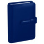 Agenda organiseur QUOVADIS - TIMER 21 prestige cuir pleine fleur Montebello bleu marine - 15x21cm