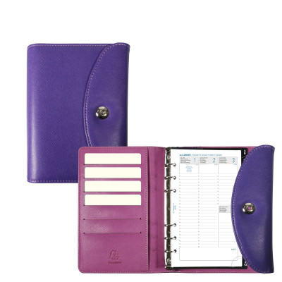 Agenda organiseurs EXACOMPTA Exatime 17 light Philae violet - 190x135mm