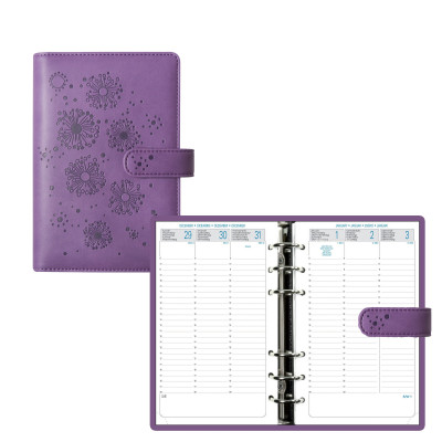 Organiseur EXACOMPTA Exatime 17 light Flora violet - 190x135mm