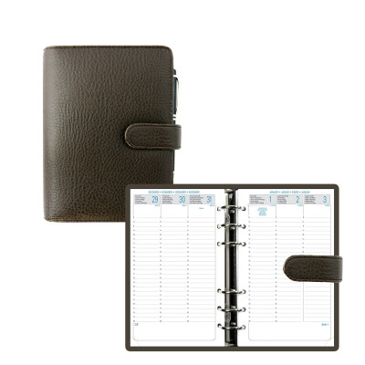 Agenda organiseur EXACOMPTA Exatime 17 Baltique marron - 190 x 150 mm