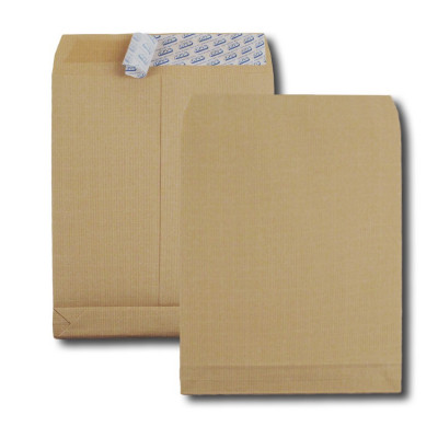 5x Enveloppes C4 229x324mm GPV - kraft marron armé - bande détachable