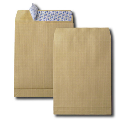 5x Enveloppes 260x330mm GPV - kraft marron armé - bande détachable