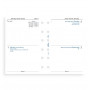 Recharge (VERSION ANGLAISE) agenda FILOFAX organiseur POCKET - 2 jours par page - 81x120mm