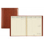 Agenda BREPOLS Timing - 17,2x22cm - 1 semaine sur 2 pages couverture brun Palermo