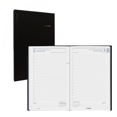 Agenda 2024 BREPOLS Caravelle T Carré 13.3x21 cm - Réglure travers - 1 jour  par page