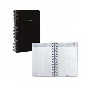 Agenda Brepols Travers Carré journalier - Année 2024 - 14 x 21,4 cm