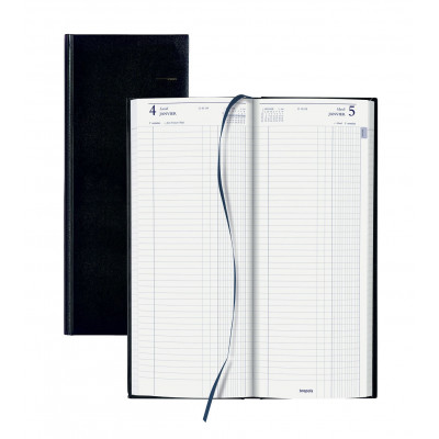 Agenda BREPOLS Jupiter Long Travers 13x33 cm - 1 jour par page