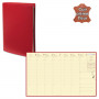 Agenda QUOVADIS PRESIDENT Prestige avec répertoire couverture Montebello rouge 21x27cm - 1 semaine sur 2 pages