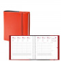 Agenda QUOVADIS TIME&LIFE MEDIUM rouge cerise Septembre - 16x16cm - 1 semaine sur 2 pages