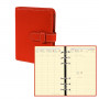 Agenda organiseur QUOVADIS - TIMER 17 Prestige couverture Club rouge cerise - 10x17cm