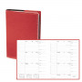 Agenda QUOVADIS Le principal 18 x 24 cm - 1 semaine sur 2 pages couverture Club Rouge Cerise