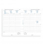 Recharge agenda FILOFAX organiseur A5 - 1 semaine sur 2 pages MULTILANGUES - 148x210mm - VERTICAL 