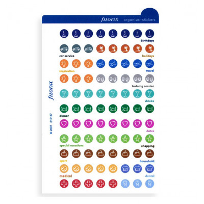 Sticker FILOFAX Pocket formes rondes et coloris assortis - Assortis