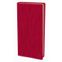 Agenda QUOVADIS Italnote 8,8x17cm Sahara - 1 semaine sur 1 page Horizontal+NOTE - Rouge Cerise