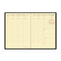 Agenda QUOVADIS Affaires Prestige 10x15cm Sahara - 1 semaine sur 2 pages Vertical - Rouge Cerise